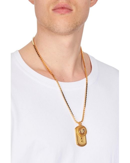 Versace Necklace in Nero_oro (Metallic) for Men | Lyst Australia