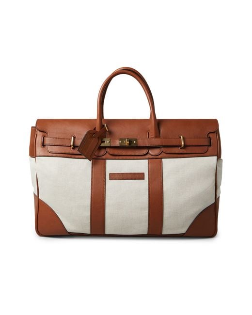 Brunello Cucinelli Brown Weekender Bag for men