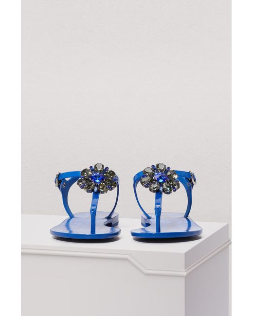Dolce Gabbana Jelly Sandals in Blue Lyst
