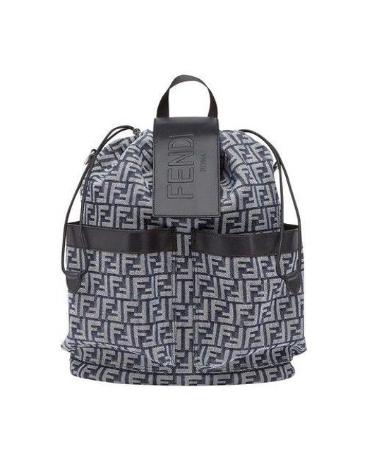 Fendi Strike Backpack Medium in Gray for Men | Lyst