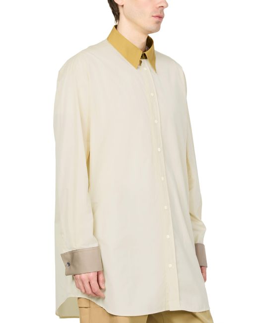 AMI Button-Down-Hemd Lockere Passform in White für Herren