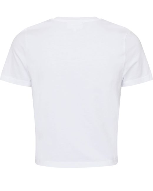Maison Kitsuné White Floating Flower Short-Sleeved T-Shirt