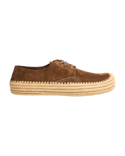 Loewe Brown Rio Lace Up Espadrilles for men