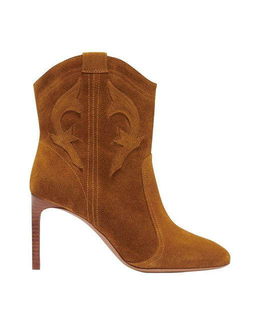 Ba&sh Brown Caitlin Ankle Boots