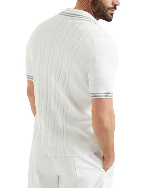 Chemise avec badge Tennis Brunello Cucinelli pour homme en coloris White