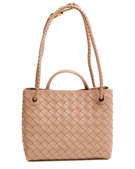 Bottega Veneta Brown Tasche Andiamo Im Kleinformat