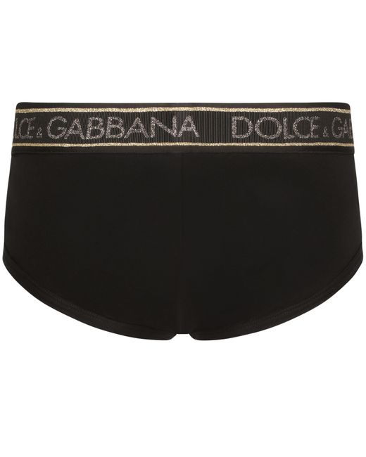 Dolce & Gabbana Slip Brando aus Stretchjersey in Black für Herren