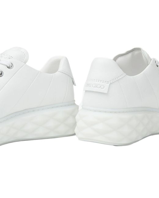 Jimmy Choo White Sneakers Diamond Light Maxi