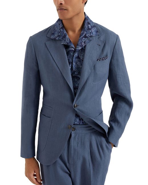 Veste déstructurée Brunello Cucinelli pour homme en coloris Blue