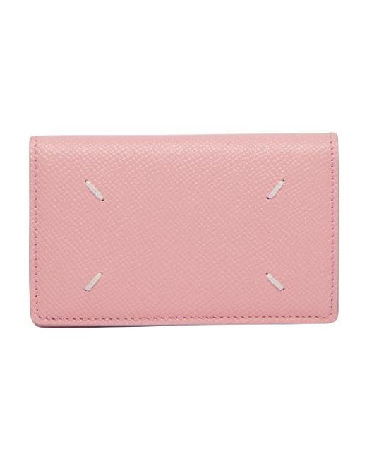 Maison Margiela Pink Leather Card Case