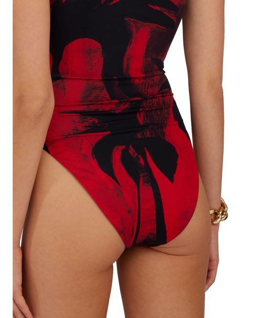 Louisa Ballou Red Ring One Piece Swimsuit