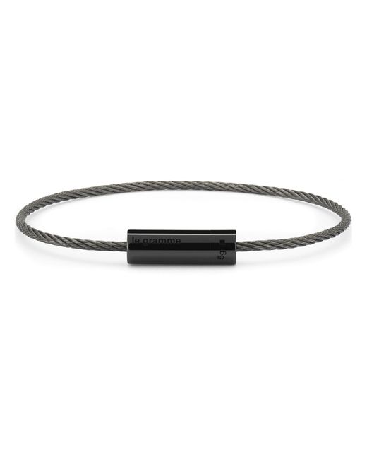 Bracelet câble le 5g en céramique poli Le Gramme pour homme en coloris Black