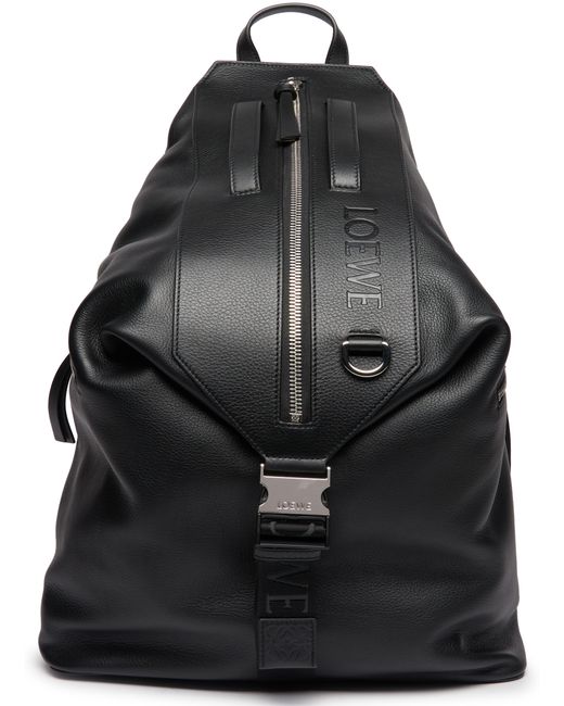 Loewe Black Convertible Backpack for men
