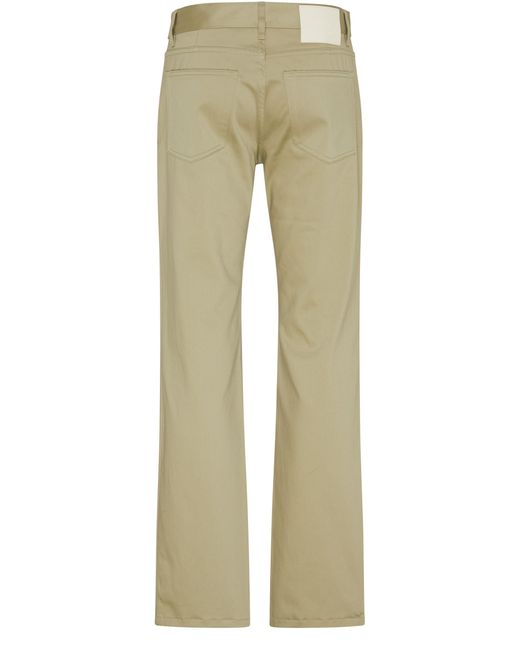 AMI Green Straight Fit Trousers for men