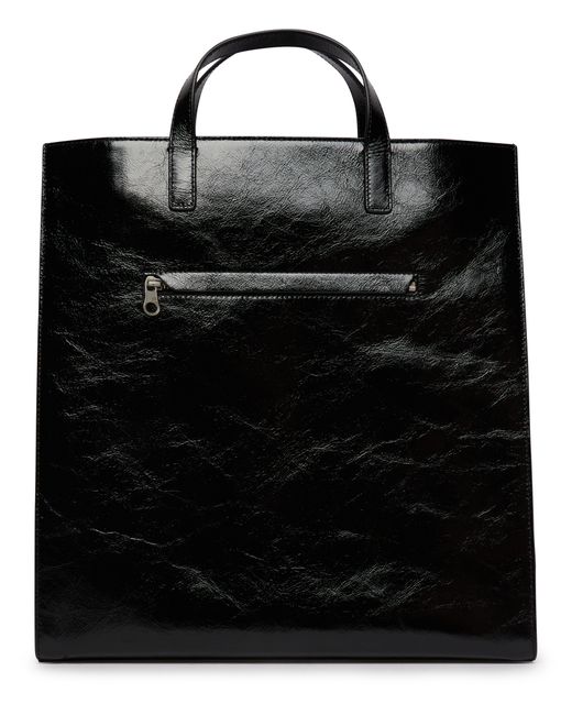 Courreges Black Heritage Naplack Tote Bag