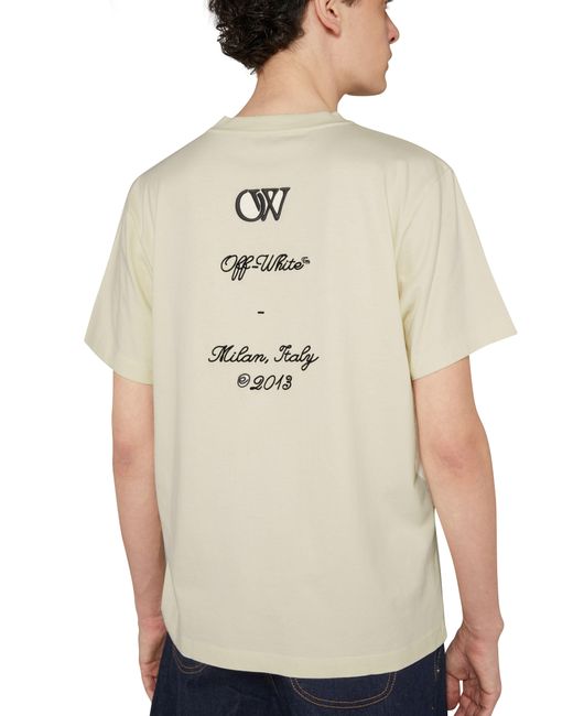 T-shirt ajusté à manches courtes et logo 23 Off-White c/o Virgil Abloh pour homme en coloris White