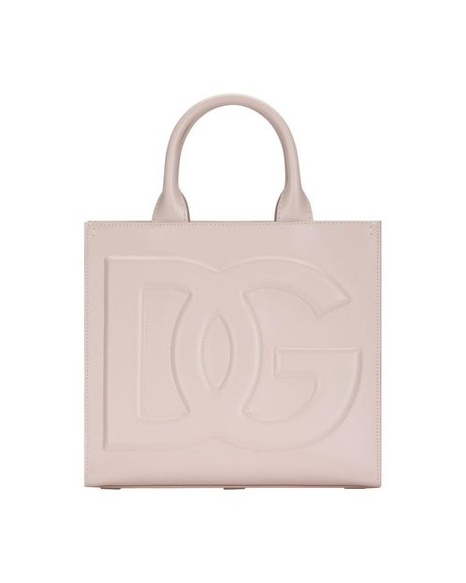 Dolce & Gabbana Pink Small Calfskin Dg Daily Shopper