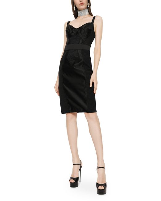Dolce & Gabbana Black Corset Dress