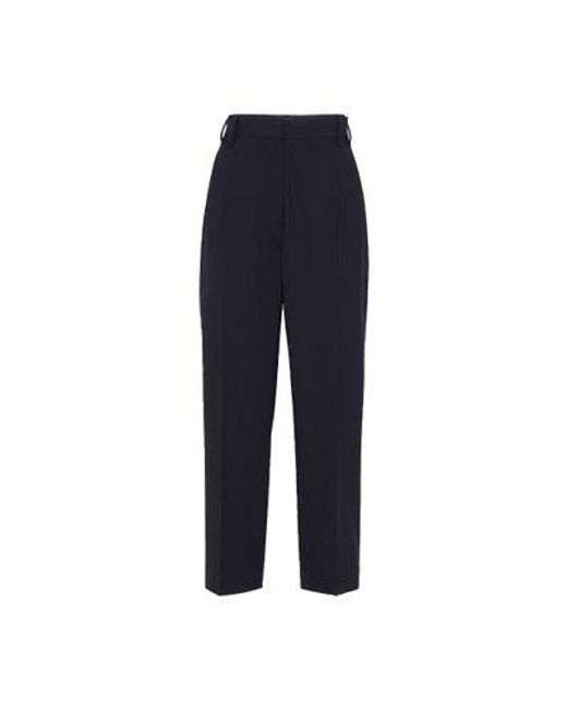 Brunello Cucinelli Blue Slouchy Trousers