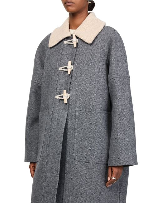 Skall Studio Bibi Duffle-Coat in Gray | Lyst