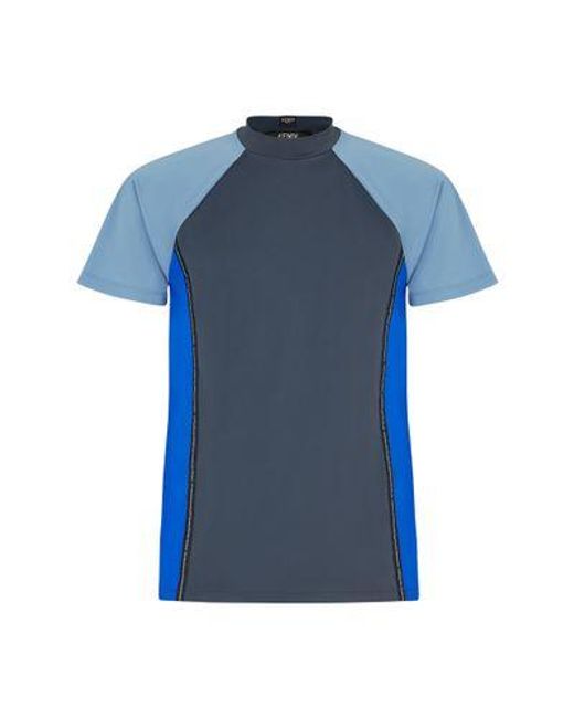 Fendi Blue Slim-Fit T-Shirt With Short Sleeves for men