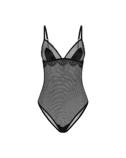 Dolce & Gabbana Black Tulle Bodysuit