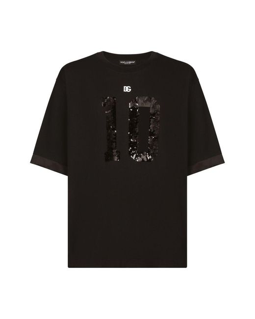 Dolce & Gabbana Black Short-Sleeved T-Shirt for men