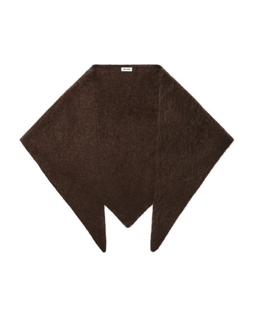 Soft Goat Brown Brushed Scarf