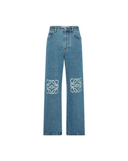 Loewe Blue Anagram baggy Jeans for men