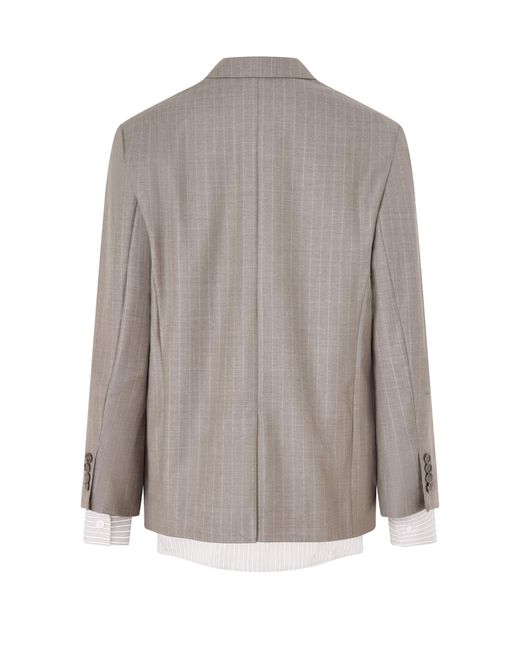 Acne Gray Suit Jacket