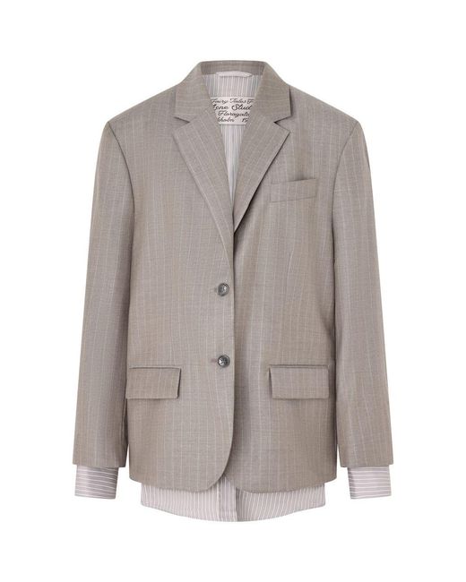 Acne Gray Suit Jacket