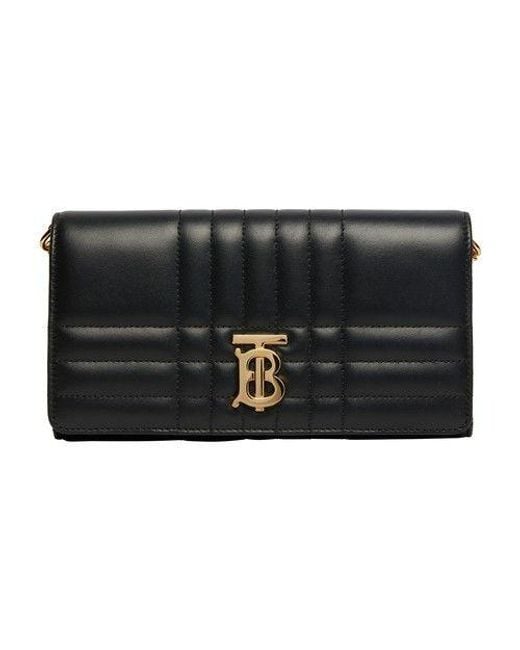 Quilted Leather Lola Continental Wallet in Black/light Gold - Women |  Burberry® Official