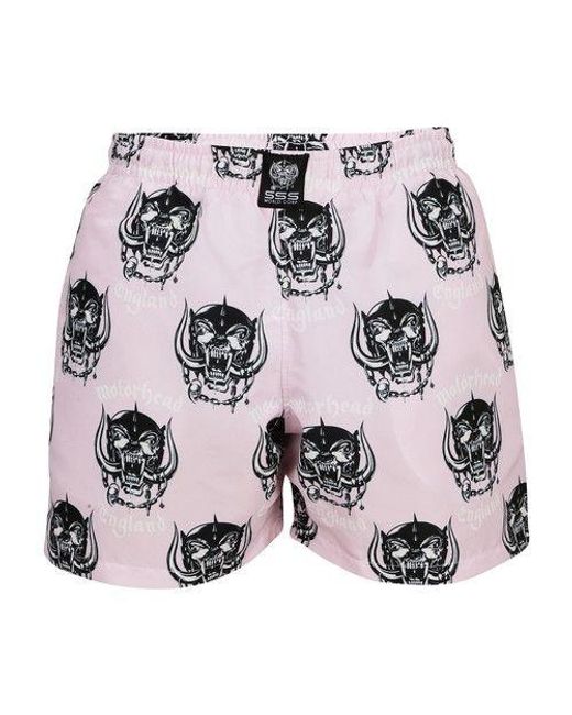 SSS World Corp Multicolor X Motörhead - Snaggletooth Swim Shorts