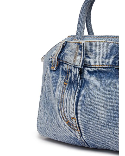 Givenchy Blue Mini Antigona Lock Boyfriend Bag