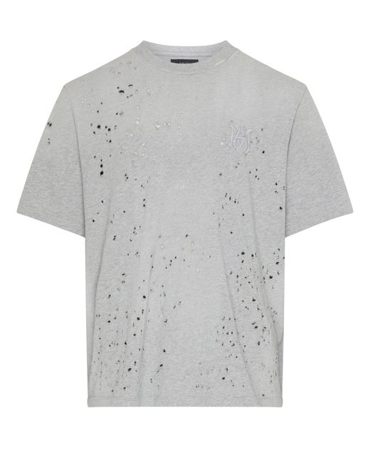 Amiri Besticktes T-Shirt MA Shotgun in Gray für Herren