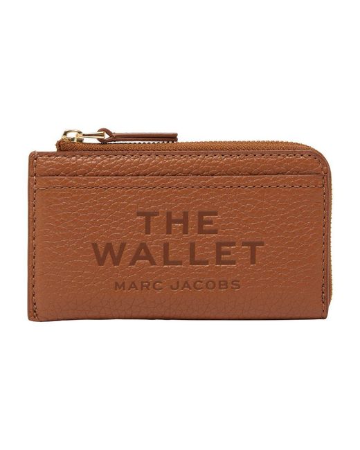 Marc Jacobs Brown The Top Zip Multi Wallet