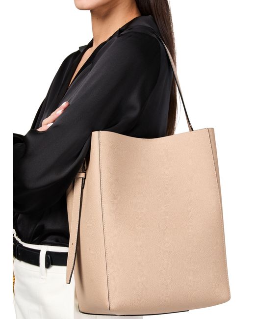 Valextra Natural Medium Bucket Bag