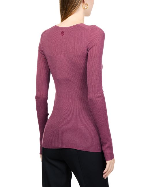 Pull Col En V Chloé en coloris Purple