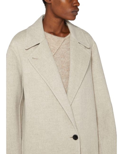 Loewe Natural Wool And Cashmere-blend Coat