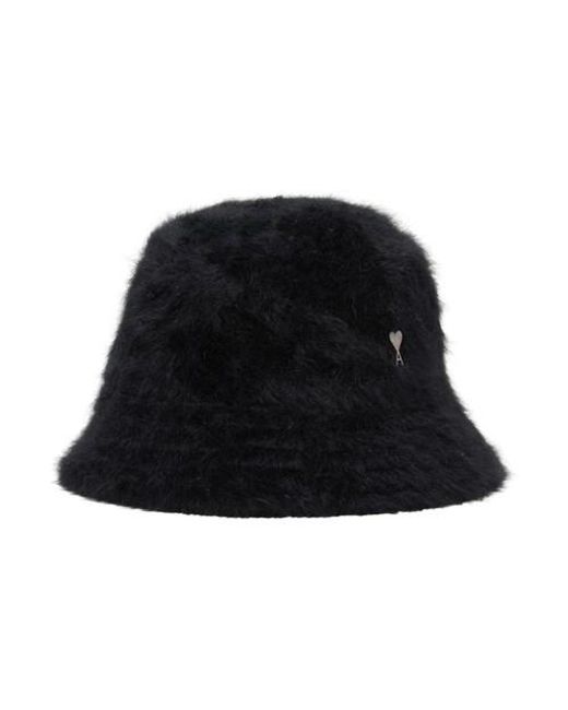 AMI Black Ami De Caur Fluffy Bucket Hat for men