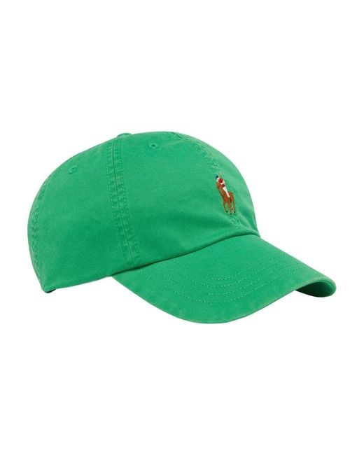Polo Ralph Lauren Green Cap With Logo for men
