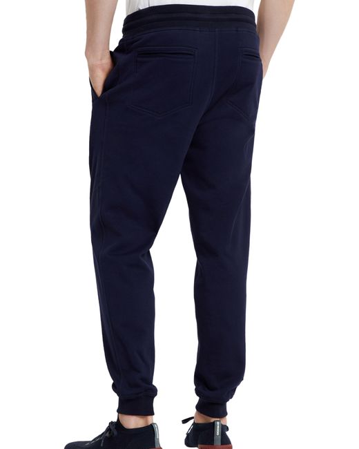 Brunello Cucinelli Blue Fleece Pants for men
