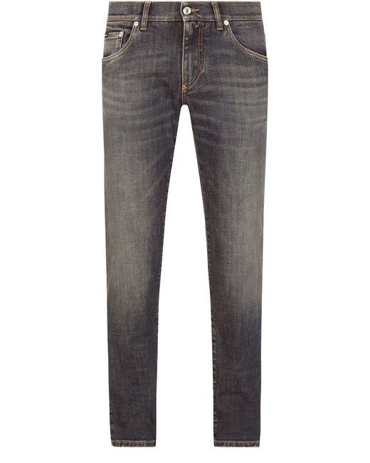 Dolce & Gabbana Stretch-Jeans Skinny Fit in Gray für Herren