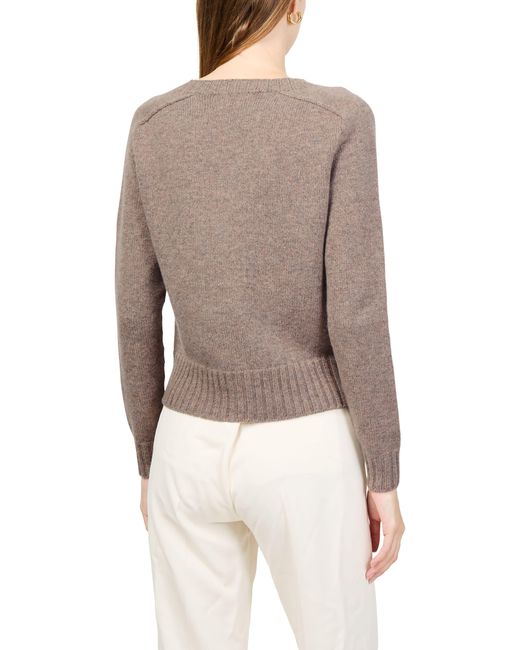 Pull À Col Rond En Cachemire Bompard en coloris Brown
