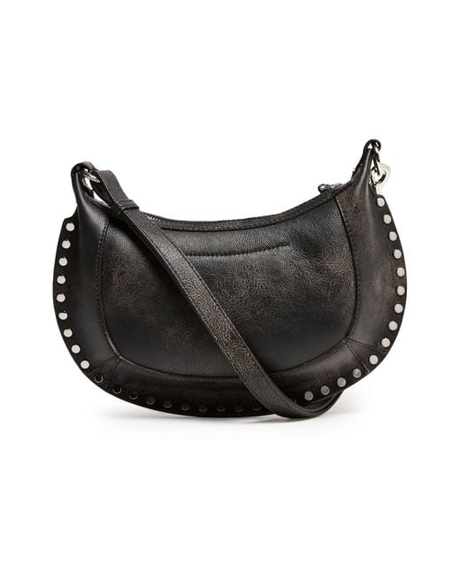 Isabel Marant Black Oskan Moon Shoulder Bag