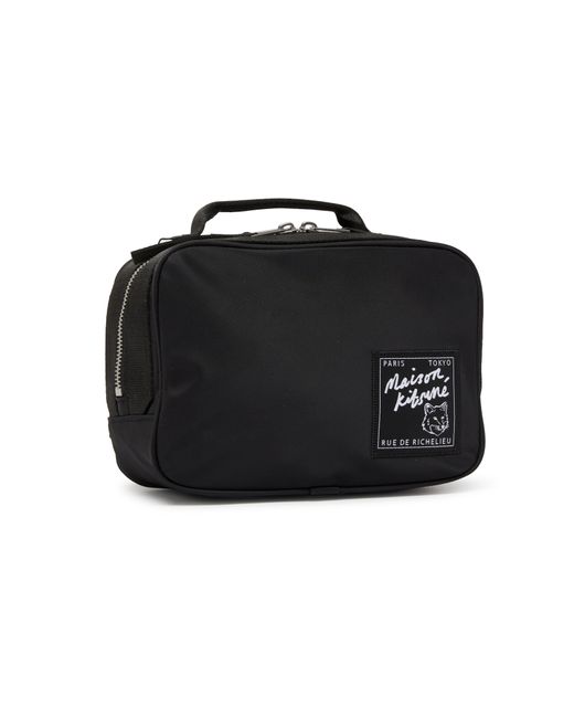 Maison Kitsuné Black The Traveller Belt Bag for men