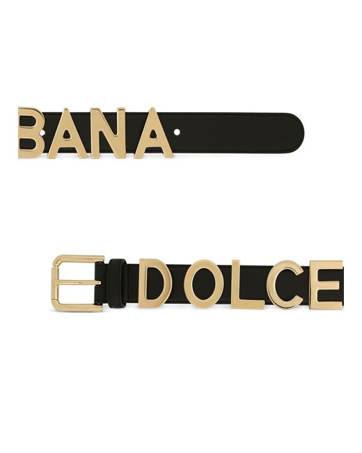Dolce & Gabbana Black Kim Dolce&gabbana Calfskin Belt