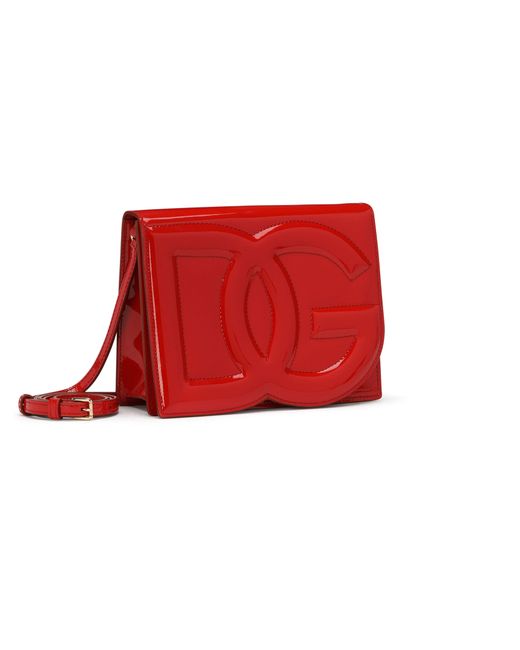 Dolce & Gabbana Red Umhängetasche mit DG-Logo