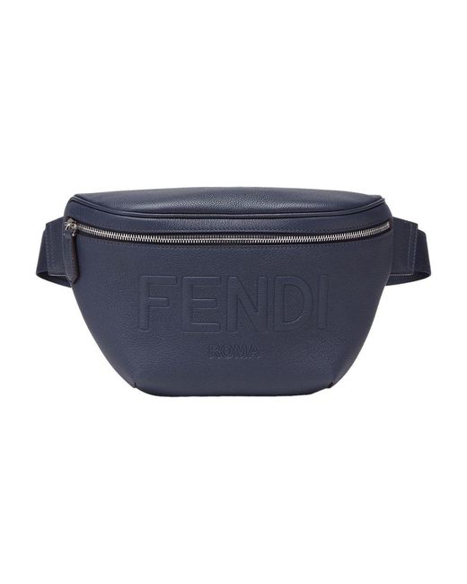 Fendi Blue Roma Belt Bag for men