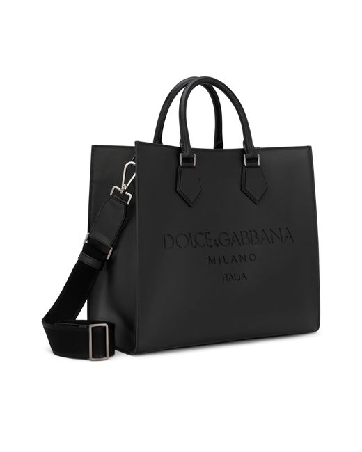 Sac cabas Edge en cuir de veau à logo Dolce & Gabbana pour homme en coloris Black